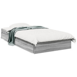 Berkfield Bed Frame With Drawers Without Mattress Grey Sonoma 75X190 Cm Small Single - thumbnail 2