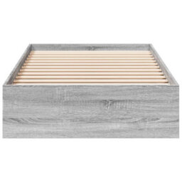 Berkfield Bed Frame With Drawers Without Mattress Grey Sonoma 75X190 Cm Small Single - thumbnail 4