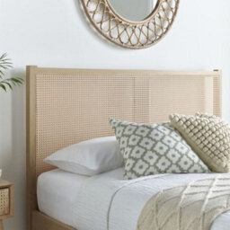 Carson Oak Rattan Wooden Ottoman Storage Bed Frame - 5Ft King Size - thumbnail 4
