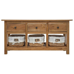 Vidaxl Sideboard Solid Mahogany Wood 100X30X50 Cm - thumbnail 3