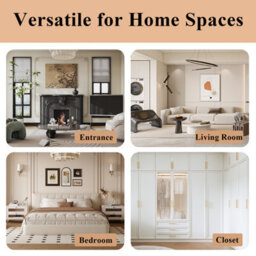 Cassilando Tall Arch Floor Mirror 162X53 Cm/63.77X20.86 In White Frame Standing Hanging Or Leaning Full Length Mirror - thumbnail 6