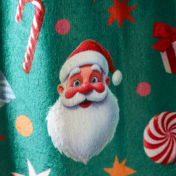 Catherine Lansfield Christmas Icons Blanket/throw For Sofa Chair Bed Green 130X170Cm - thumbnail 2