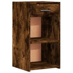Berkfield Bedside Cabinets 2 Pcs Smoked Oak 35X34X65 Cm Engineered Wood - thumbnail 4