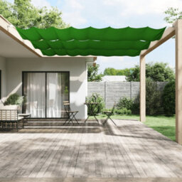 Walplus Vertical Awning Garden Sun Shade Canopy Gazebo For Back Door, Porch, Patio Light Green 140X420 Cm Oxford Fabric
