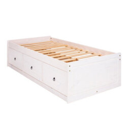"Core Products, Premium Corona White Cabin Bed 3'0"" Single Bed, White Wax Pine H55.0Cm X W100.0Cm X D195.6Cm" - thumbnail 2