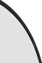"Mirroroutlet The Fenestra Black Edged Circular Modern Wall Mirror 31"" 80Cm Diameter" - thumbnail 4