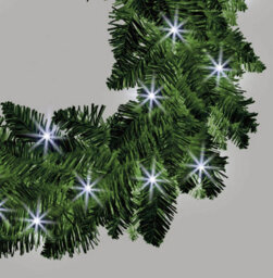 Shatchi 55Cm Prelit Imperial Pine Green Christmas Wreath - thumbnail 4