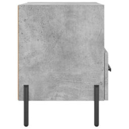 Berkfield Modern Bedside Cabinets 2 Pcs Concrete Grey 40X35X47.5 Cm Engineered Wood - thumbnail 8