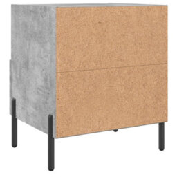 Berkfield Modern Bedside Cabinets 2 Pcs Concrete Grey 40X35X47.5 Cm Engineered Wood - thumbnail 9