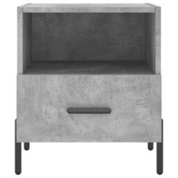 Berkfield Modern Bedside Cabinets 2 Pcs Concrete Grey 40X35X47.5 Cm Engineered Wood - thumbnail 7