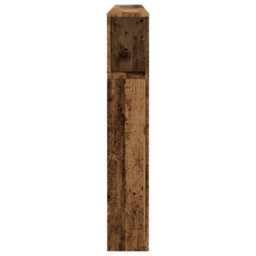 Berkfield Headboard Cabinet Old Wood 200X18.5X102.5 Cm Engineered Wood - thumbnail 5