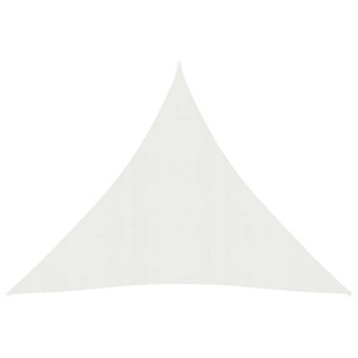 Berkfield Sunshade Sail 160 G/m2 White 3X3X3 M Hdpe - image 1