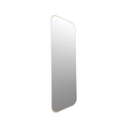 Deenz Squoval Wall Mounted Mirror Rectangle Greige Framed Mini Round Edges Functional Home Décor Unique Shape For Bedroom 120X40Cm - thumbnail 3