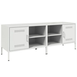 Berkfield Tv Cabinets 2 Pcs White 68X39X50.5 Cm Steel - thumbnail 2