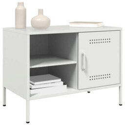 Berkfield Tv Cabinets 2 Pcs White 68X39X50.5 Cm Steel - thumbnail 4
