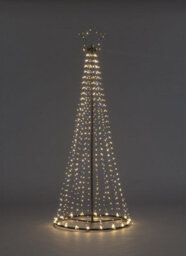 Snowtime 2.5M Maypole Outdoor Tree With 884 Flashing Wire Lights - Warm White