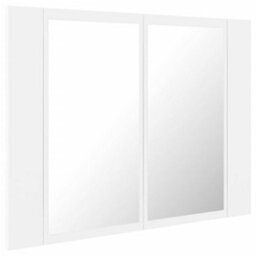 Vidaxl Led Bathroom Mirror Cabinet White 60X12X45 Cm Acrylic - thumbnail 8