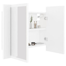 Vidaxl Led Bathroom Mirror Cabinet White 60X12X45 Cm Acrylic - thumbnail 7