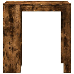 Berkfield Bar Table With Racks Smoked Oak 102X50X103.5 Cm Engineered Wood - thumbnail 4