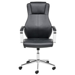 Beliani Executive Chair Adept Faux Leather Black - thumbnail 6