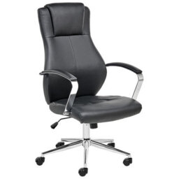 Beliani Executive Chair Adept Faux Leather Black - thumbnail 5