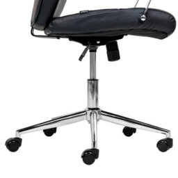 Beliani Executive Chair Adept Faux Leather Black - thumbnail 9