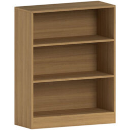 Lassic Vida Designs Cambridge Oak 3 Tier Low Bookcase Freestanding Shelving Unit (H)750mm (W)600mm (D)240mm - thumbnail 7