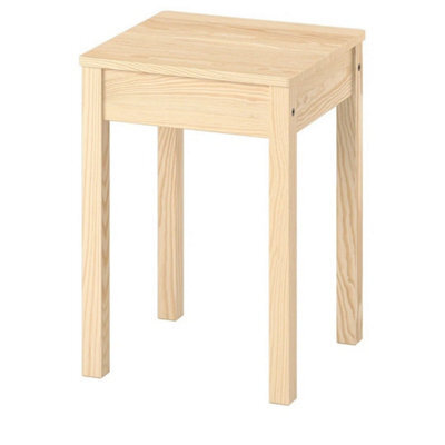 Solid Pine Wooden Stool 45Cm Height - image 1