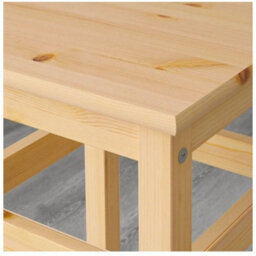 Solid Pine Wooden Stool 45Cm Height - thumbnail 6
