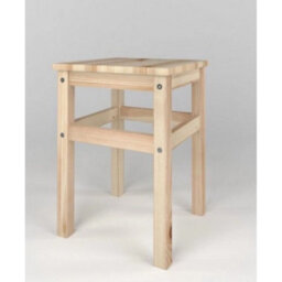 Solid Pine Wooden Stool 45Cm Height - thumbnail 4