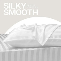 Ameha Stripe Duvet Set With Pillowcase Reversible Bedding & Soft Microfiber Cover White Single Size 135X200Cm - thumbnail 8