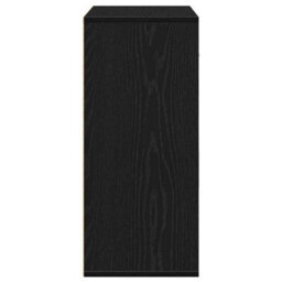 Berkfield Sideboard With Drawer Black Oak 60 X 31 X 70 Cm Engineered Wood - thumbnail 7