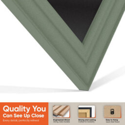 "16X16"" Green Classic Vinyl Record Frame With Black Mount For 12 Inch Lp Disc - Ak Frames" - thumbnail 3