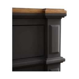 Furniture 48 Bewley Oak And Charcoal Grey Painted 2 Over 3 Chest Of Drawers - thumbnail 5