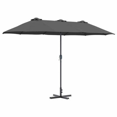Berkfield Modern Garden Parasol Anthracite Powder-Coated Steel