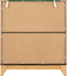 Seconique Cleveland 3+2 Drawer Chest In White And Pine With Grey Metal Effect - thumbnail 6