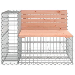 Berkfield Compact Garden Bench Gabion Design 184X71X65.5 Cm Solid Wood Douglas - thumbnail 4