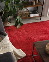 Beliani Shaggygy Rug Evren Red 200 X 200 Cm - thumbnail 2