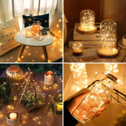 Lepro Small Fairy Lights, 1M 20 Leds, Mini Copper Wire Led String Lights, Battery Powered & Included, Pack Of 8 - thumbnail 5