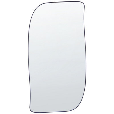 Beliani Wall Mirror Montclus 37 Cm 70 Cm Metal Black - image 1