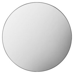 Xample Gallery Hayle Black Round Mirror 100Cm Wall Mirror With Stylish Metal Frame, Mdf & Glass, Wall Fitting Included - thumbnail 4