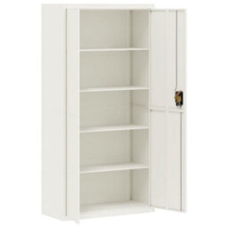 Berkfield File Cabinet White 90X40X220 Cm Steel - thumbnail 9
