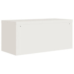 Berkfield File Cabinet White 90X40X220 Cm Steel - thumbnail 6