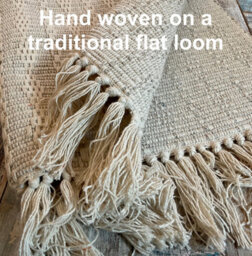 Second Nature Online Tarkarli Natural Rug Cotton Textured And Hand Woven 120 Cm X 180 Cm - thumbnail 6
