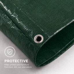 Oypla Waterproof Patio Garden Furniture Round Table And Chair Cover - thumbnail 6