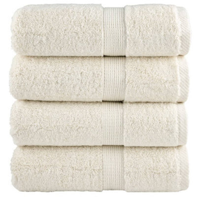 Berkfield Premium Wash Towels Solund 4 Pcs Cream 30X30 Cm 600 Gsm - image 1