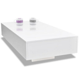 Vidaxl Coffee Table High Gloss White Coffee Tables - thumbnail 4
