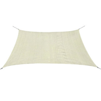 Berkfield Sunshade Sail Hdpe Square 3.6X3.6 M Cream - image 1