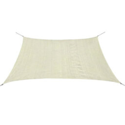 Berkfield Sunshade Sail Hdpe Square 3.6X3.6 M Cream - thumbnail 1