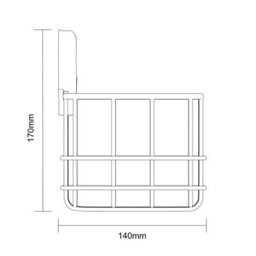 Showerdrape Suctionloc Black Steel Suction Wall Mounted Bottle Basket - thumbnail 6